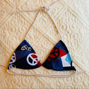 Kids Bikini Set Bathing Swim Suit American Flag Colors